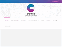 Tablet Screenshot of creatingopps.com